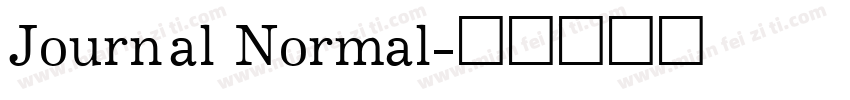 Journal Normal字体转换